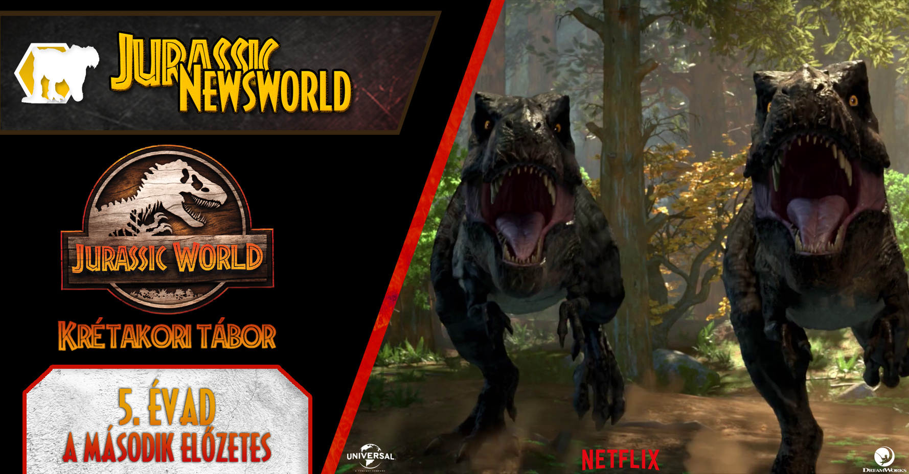 Jurassic World: Krétakori tábor 5. évad - Itt a 2. előzetes